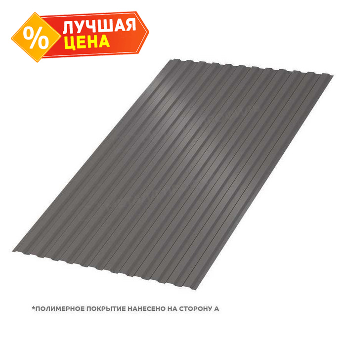 Профлист Металл Профиль МП-10 0,5 VALORI DarkBrown/Темно-коричневый | B