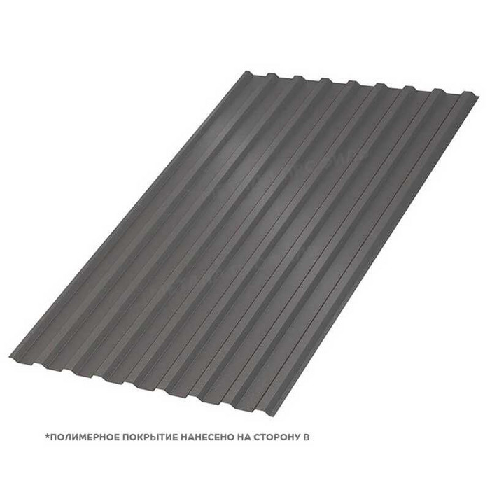 Профлист Металл Профиль МП-20 VALORI 0.5 мм DarkBrown/Темно-коричневый | B