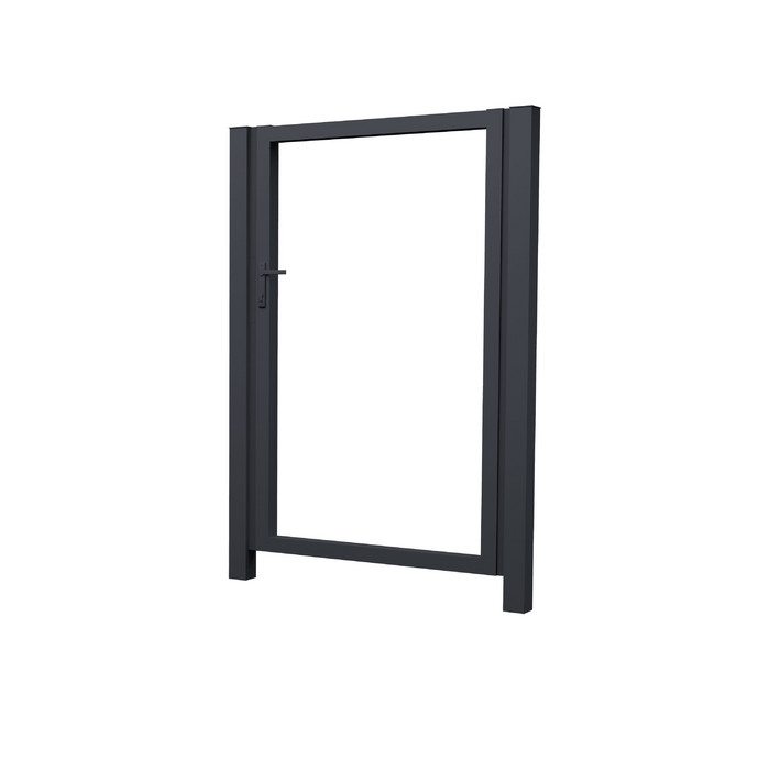 Калитка Жалюзи 2,0х1,5 RAL 7024 без заполнения