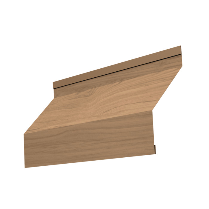 Ламель забора жалюзи Milan new 0,45 Print Elite Honey Wood TwinColor