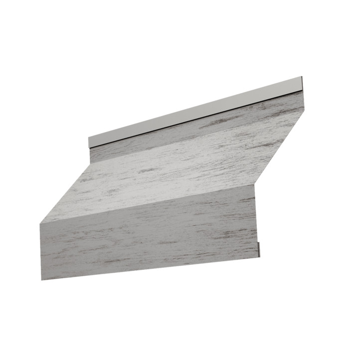 Ламель забора жалюзи Milan new 0,45 Print Elite с пленкой Snow Wood TwinColor