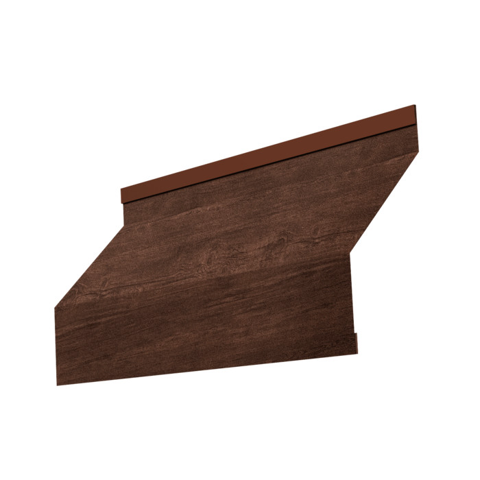 Ламель забора жалюзи Milan new 0,45 Print-Double Premium с пленкой Cherry Wood Dark F