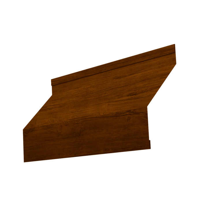 Ламель забора жалюзи Milan new 0,45 Print-Double Premium с пленкой Golden Wood Intense F