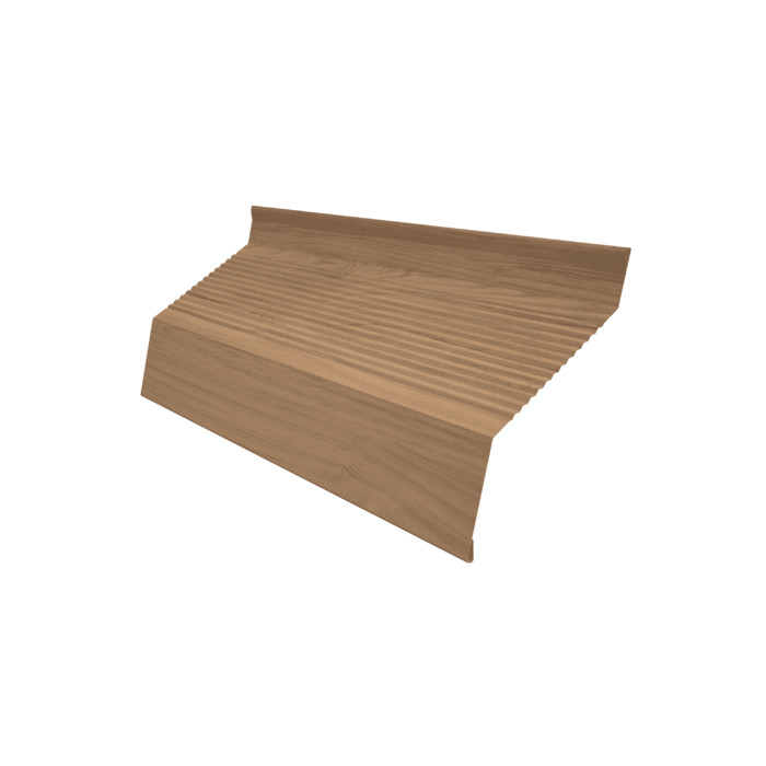 Ламель забора жалюзи Milan new gofr 0,45 Print Elite с пленкой Honey Wood TwinColor