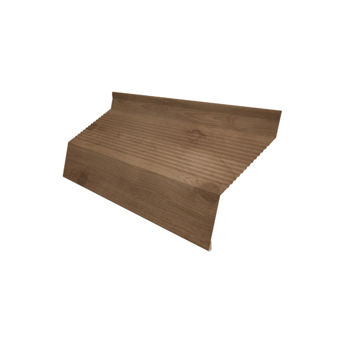 Ламель забора жалюзи Milan new gofr 0,45 Print Premium Pine Wood Fresh