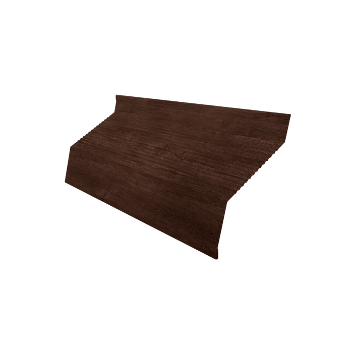Ламель забора жалюзи Milan new gofr 0,45 Print-Double Premium с пленкой Cherry Wood Dark F