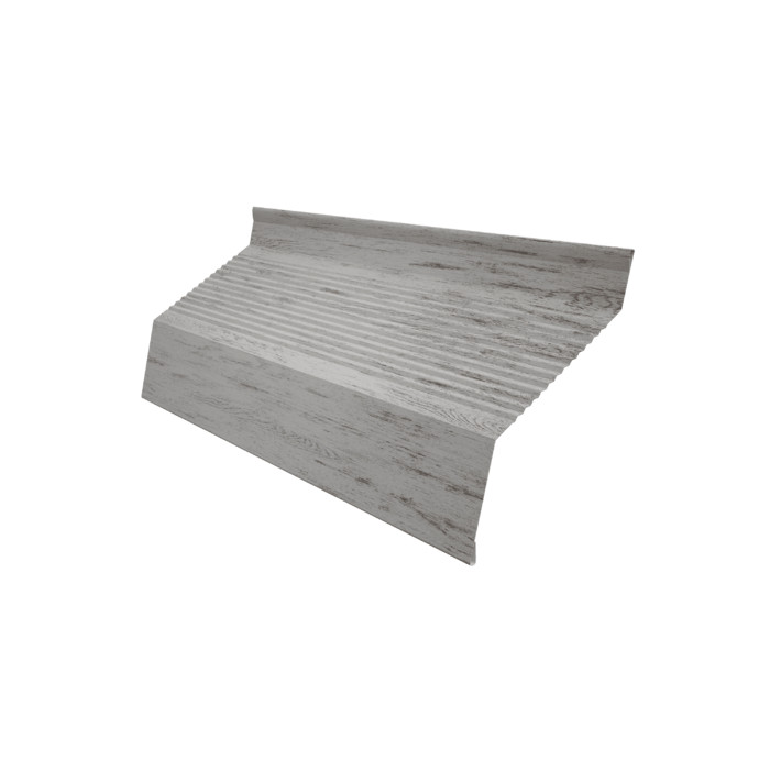 Ламель забора жалюзи Milan new gofr 0,45 Print Elite Snow Wood TwinColor