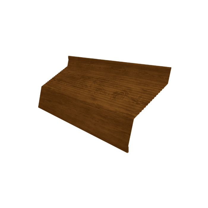 Ламель забора жалюзи Milan new gofr 0,45 Print Elite Golden Wood TwinColor