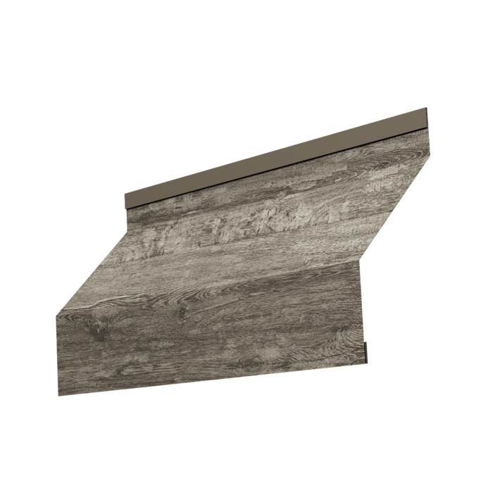 Ламель забора жалюзи Milan new 0,45 Print Elite Nordic Wood TwinColor