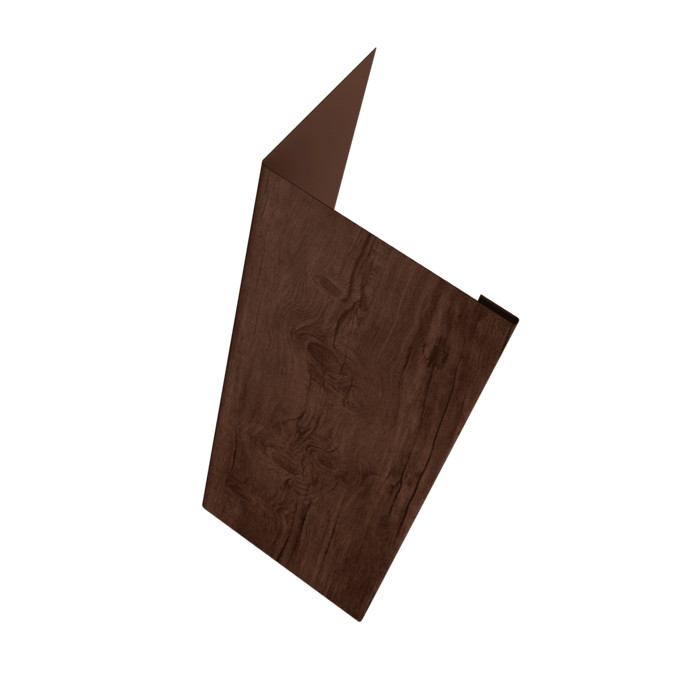 Нащельник (для калиток и ворот) 25х35 жалюзи Milan, Tokyo, Palermo 0,45 Print Premium Cherry Wood Fresh TwinColor (L2,5)