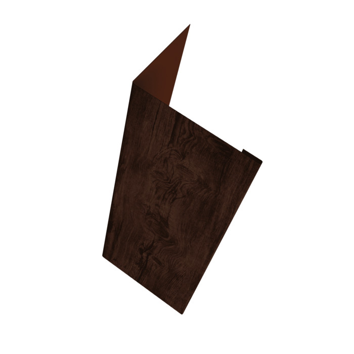 Нащельник (для калиток и ворот) 25х35 жалюзи Milan, Tokyo, Palermo 0,45 Print Elite Cherry Wood TwinColor (L1,68)