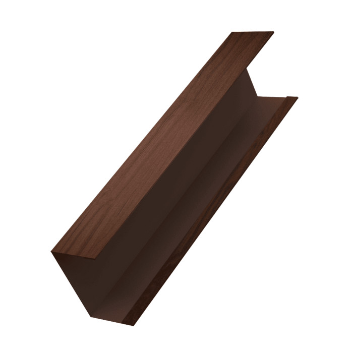 Крышка жалюзи Milan, Tokyo (для калиток, ворот) 0,45 Print Elite Choco Wood TwinColor (3м)