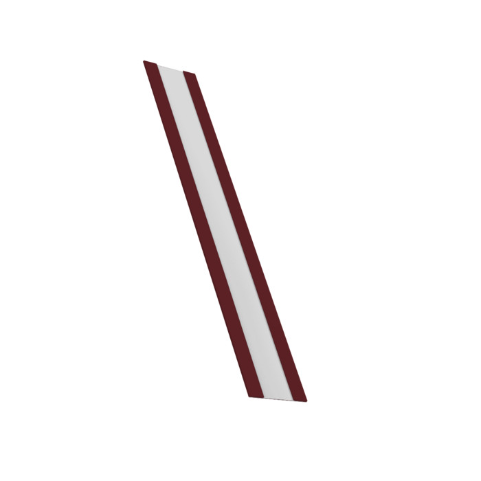 Крепежная планка жалюзи Milan, Milan Slim, Tokyo 0,5 PE RAL 3005 красное вино (2,5м)