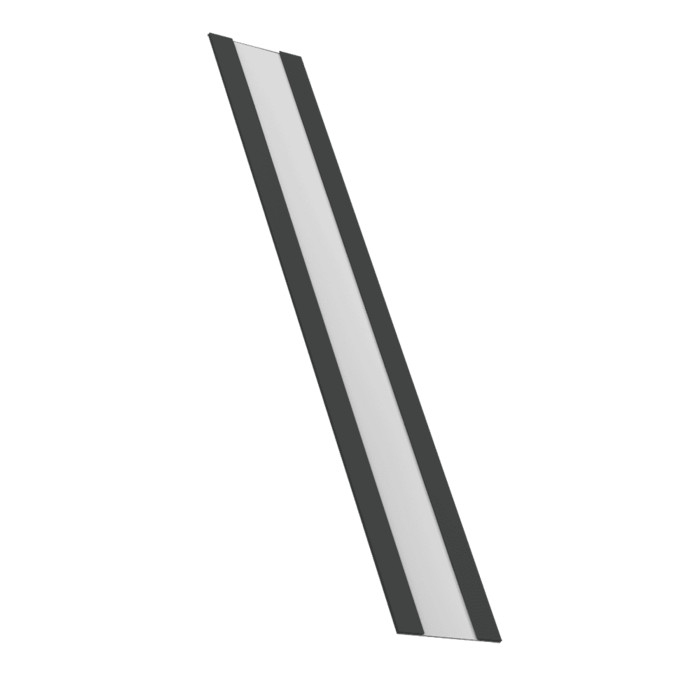 Крепежная планка жалюзи Milan, Milan Slim, Tokyo 0,5 Satin RAL 7016 антрацитово-серый (1,8м)