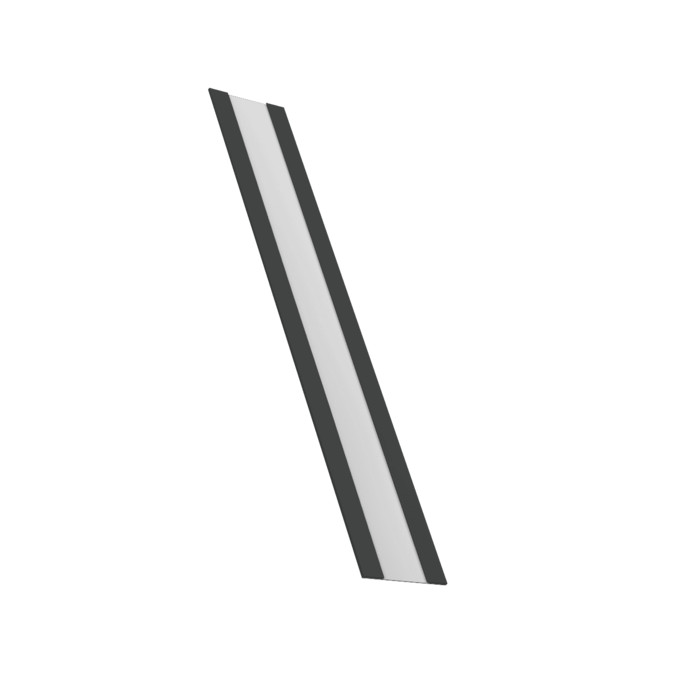 Крепежная планка жалюзи Milan, Milan Slim, Tokyo 0,5 Drap RAL 7016 антрацитово-серый (1,8м)