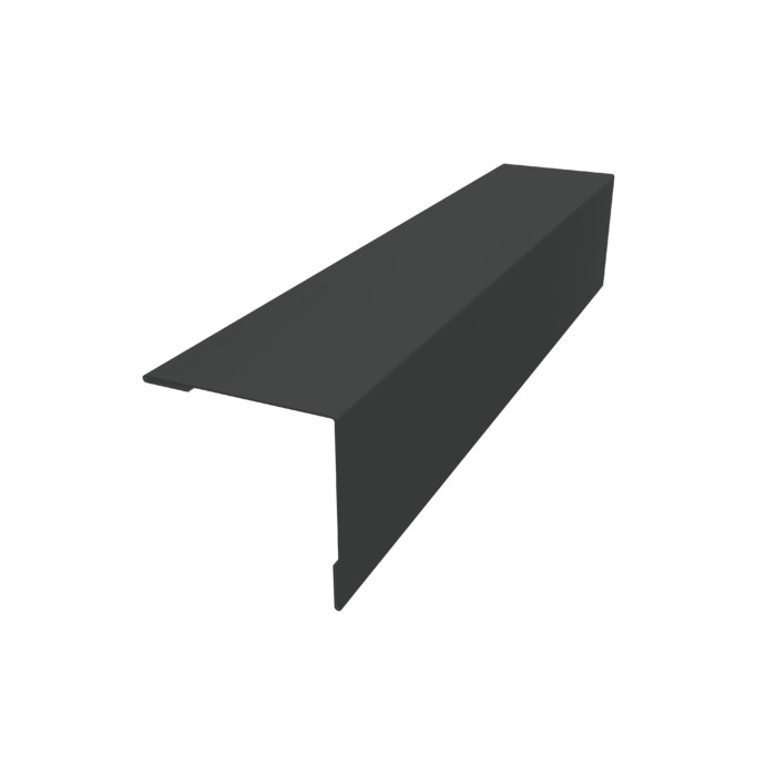 Планка завершающая 50х50 жалюзи Milan 0,5 PurPro Matt 275 RAL 7016 антрацитово-серый (2м)