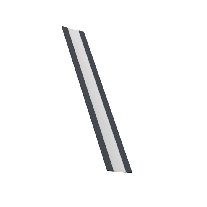 Крепежная планка жалюзи Milan, Milan Slim, Tokyo 0,45 Drap ST lite RAL 7024 мокрый асфальт (3м)