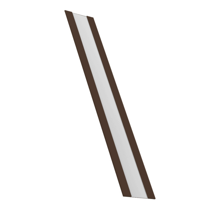 Крепежная планка жалюзи Milan, Milan Slim, Tokyo 0,5 PE RAL 8017 шоколад (3м)