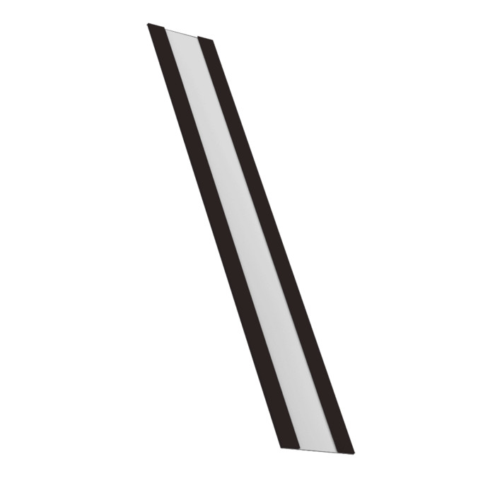 Крепежная планка жалюзи Milan, Milan Slim, Tokyo 0,5 PurLite Matt RAL 9005 черный (2м)