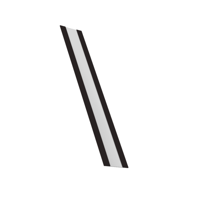 Крепежная планка жалюзи Milan, Milan Slim, Tokyo 0,5 Drap RAL 9005 черный (1,8м)