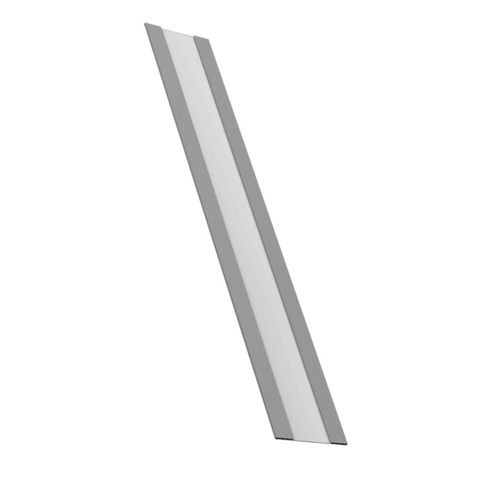 Крепежная планка жалюзи Milan, Milan Slim, Tokyo 0,5 Satin RAL 9006 бело-алюминиевый (1,8м)