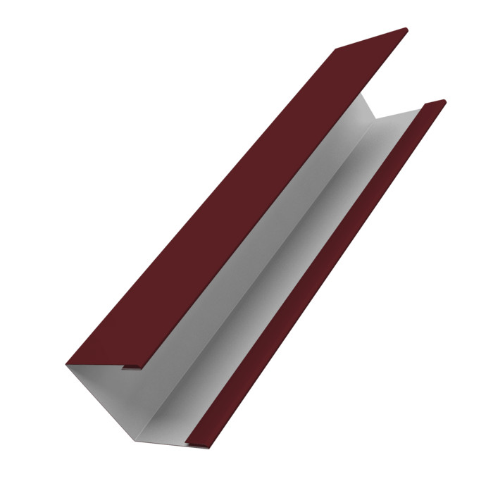Крышка жалюзи Milan Slim 0,45 Drap RAL 3005 красное вино (2,5м)