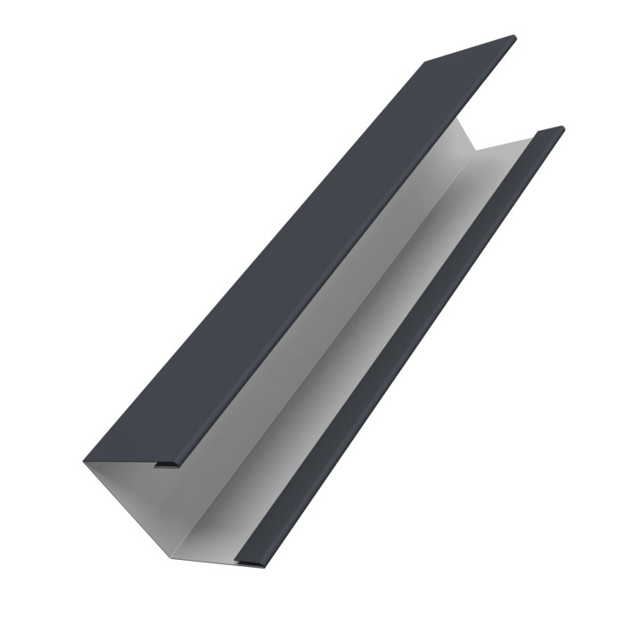 Крышка жалюзи Milan Slim 0,45 Drap RAL 7024 мокрый асфальт (2,5м)