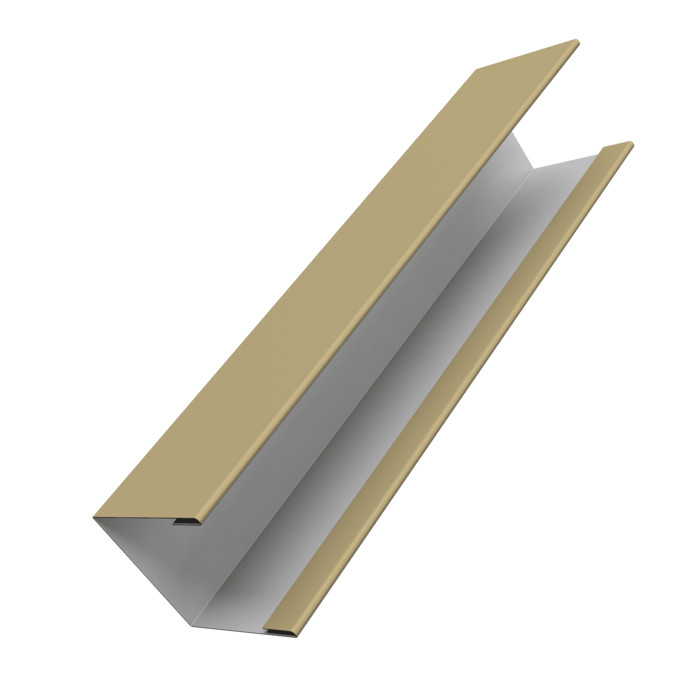 Крышка жалюзи Milan Slim 0,45 PE RAL 1014 слоновая кость (2м)