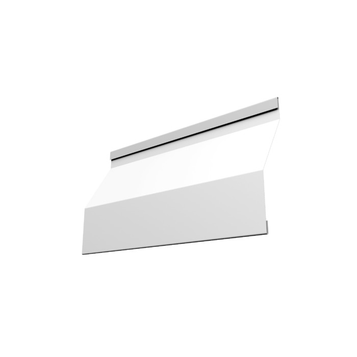 Ламель забора жалюзи Milan Slim 0,45 PE RAL 9003 сигнальный белый