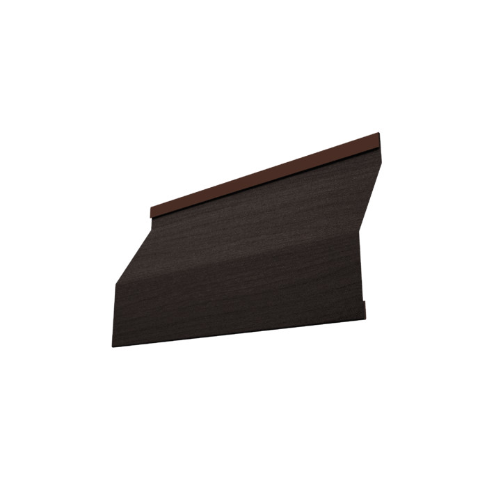 Ламель забора жалюзи Milan Slim 0,45 Print Elite Coffee Wood TwinColor