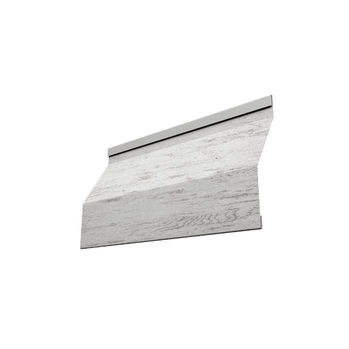 Ламель забора жалюзи Milan Slim 0,45 Print Elite с пленкой Snow Wood TwinColor