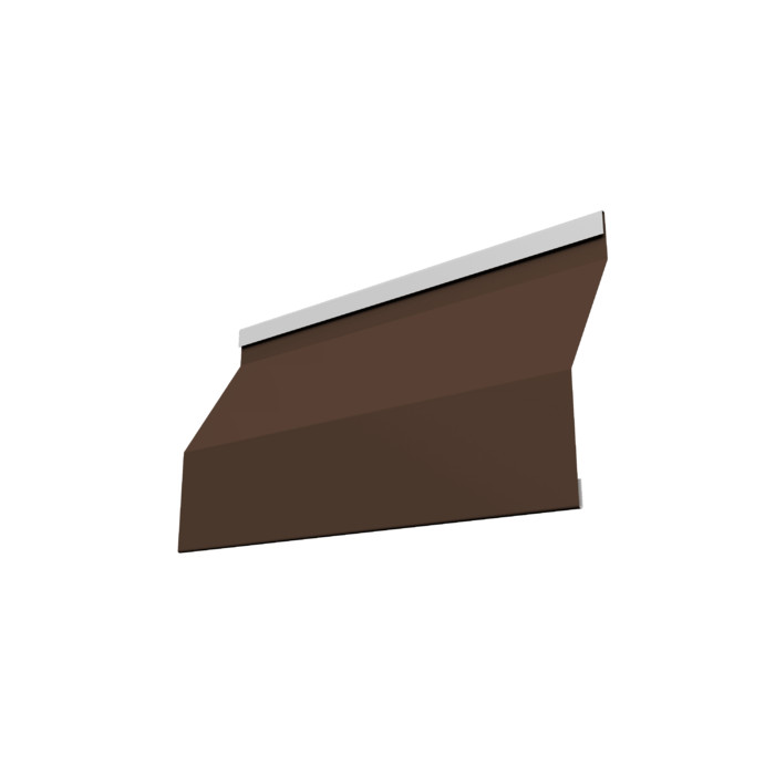 Ламель забора жалюзи Milan Slim 0,5 Satin RAL 8017 шоколад
