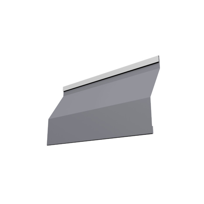 Ламель забора жалюзи Milan Slim 0,5 Satin с пленкой RAL 7004 сигнальный серый