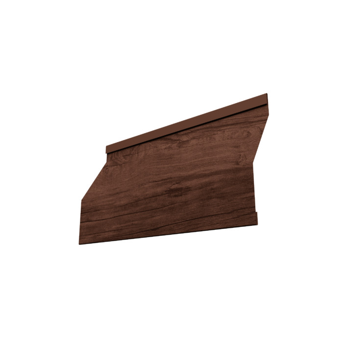 Ламель забора жалюзи Milan Slim 0,45 Print Premium Cherry Wood Fresh TwinColor