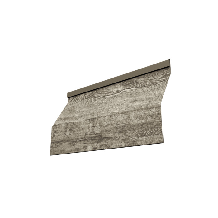 Ламель забора жалюзи Milan Slim 0,45 Print Elite с пленкой Nordic Wood TwinColor