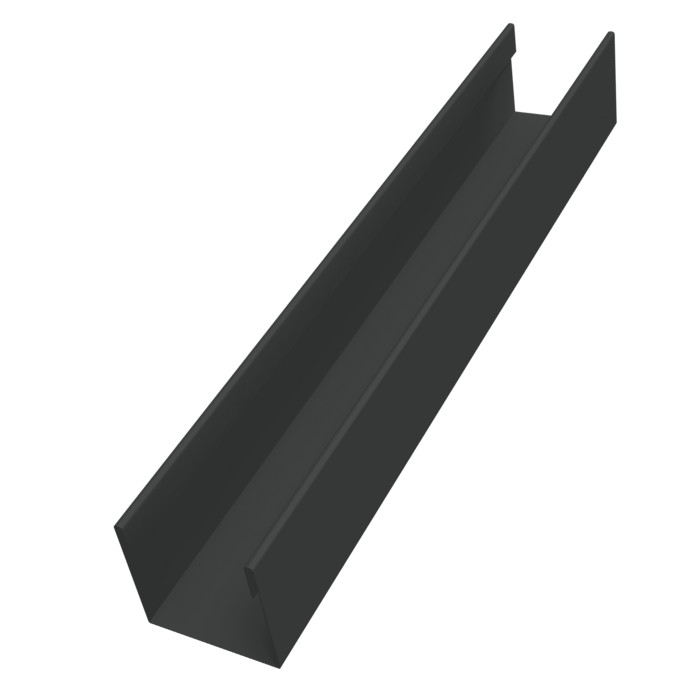 Стойка жалюзи Milan Slim 0,45 PE-Double RAL 7016 антрацитово-серый (2,5м)