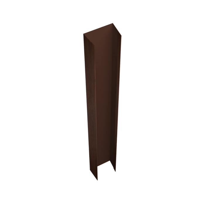 Крепежная планка верхняя Texas 0,45 Print Elite Choco Wood TwinColor (2,5м)