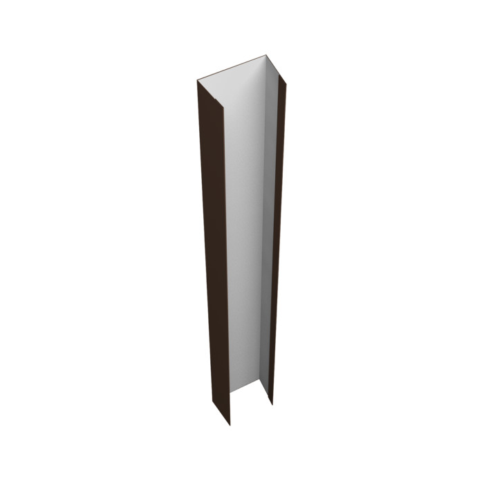 Крепежная планка верхняя Texas 0,5 Satin RAL 8017 шоколад (2,5м)
