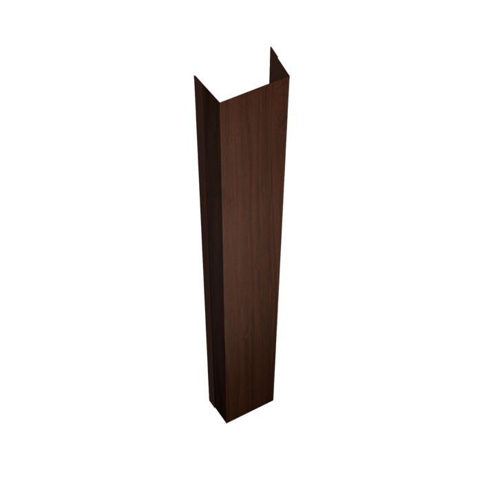 Крепежная планка нижняя Texas 0,45 Print Elite Choco Wood TwinColor (2,5м)