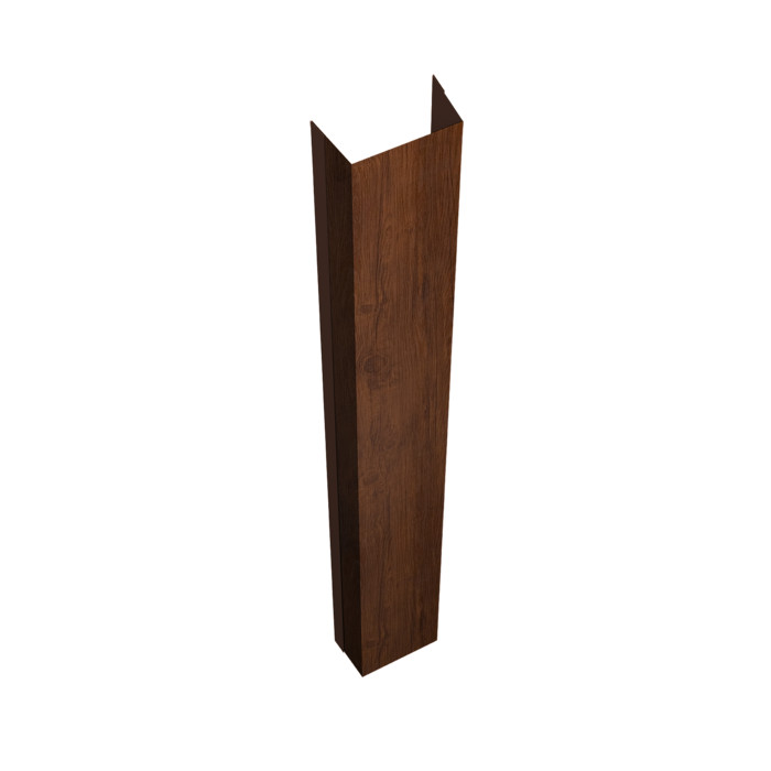 Крепежная планка нижняя Texas 0,45 Print Premium Golden Wood Fresh TwinColor (3м)