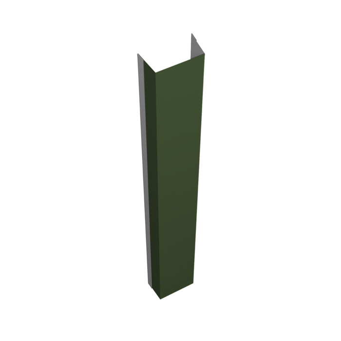 Крепежная планка нижняя Texas 0,5 Satin Matt TX RAL 6020 хромовая зелень (2,5м)