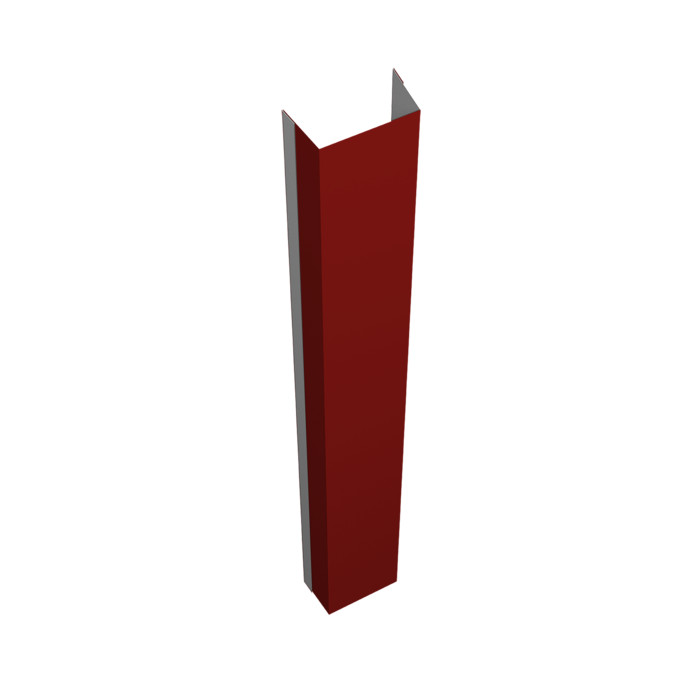 Крепежная планка нижняя Texas 0,5 Satin RAL 3011 коричнево-красный (2м)