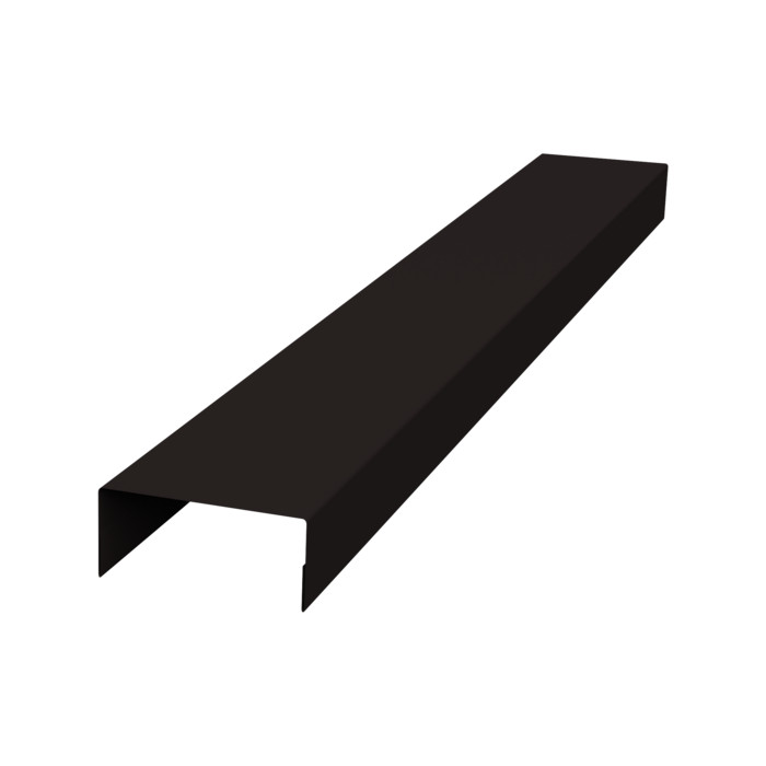 Крышка 30х20 жалюзи Texas 0,45 PE-Double RAL 9005 черный (2,5м)