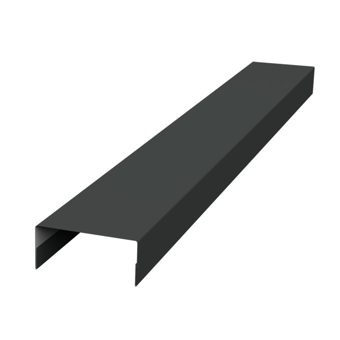 Крышка 45х20 жалюзи Texas 0,5 PurPro Matt 275 RAL 7016 антрацитово-серый (3м)