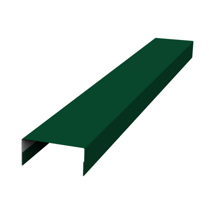 Крышка 45х20 жалюзи Texas 0,5 Satin Matt RAL 6005 зеленый мох (2,5м)