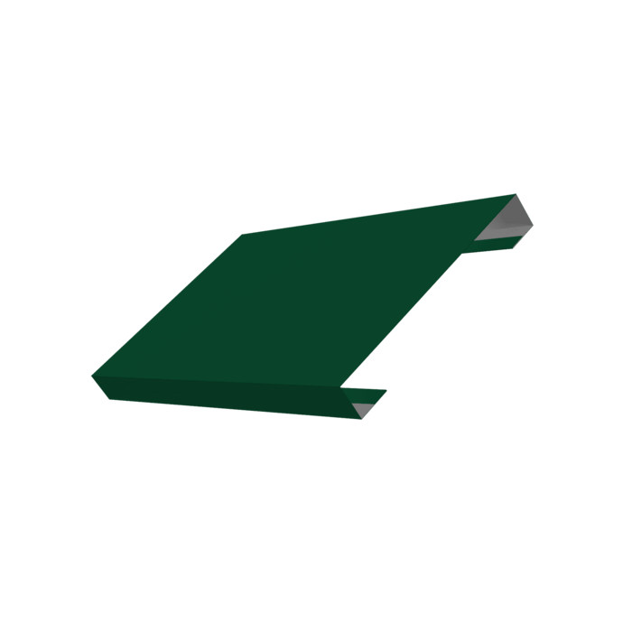 Ламель лицевая 150 забора жалюзи Texas 0,5 Satin с пленкой RAL 6005 зеленый мох