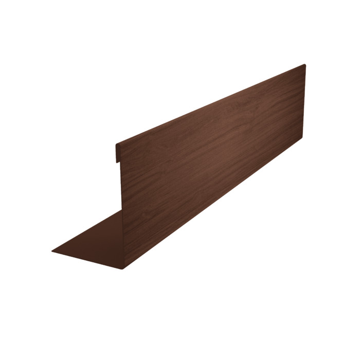 Нащельник 125 Texas 25х35 0,45 Print Elite Choco Wood TwinColor (L1,5)