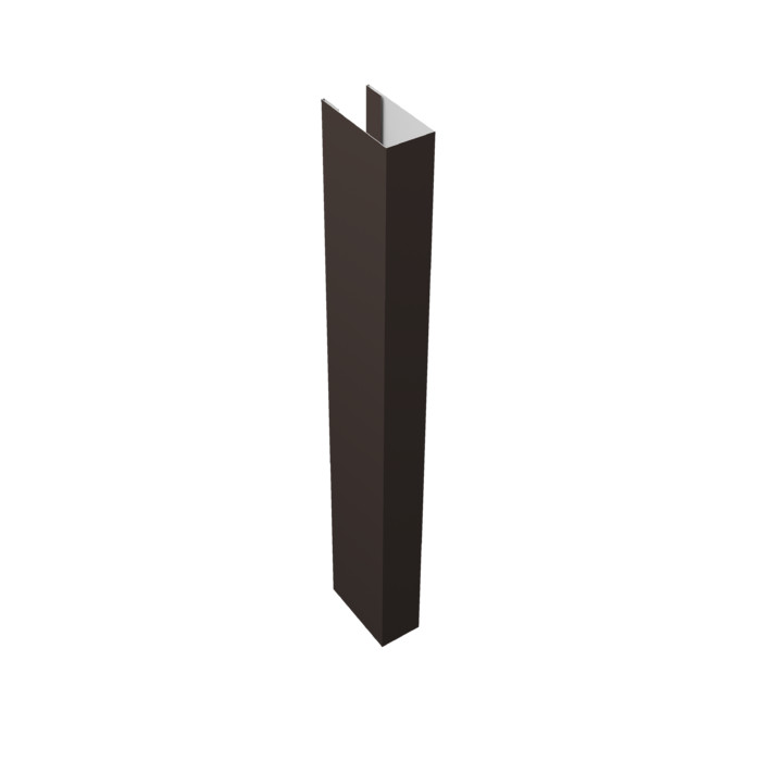 Стойка Texas для калиток и ворот 0,45 PE RR 32 темно-коричневый (1,8м)