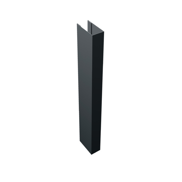 Стойка Texas для калиток и ворот 0,5 Velur X RAL 7016 антрацитово-серый (2,5м)