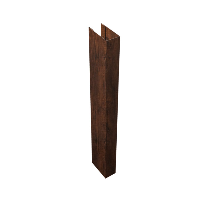 Стойка жалюзи Texas 0,45 Print-Double Premium Cherry Wood Dark F (для калиток и ворот) (3м)